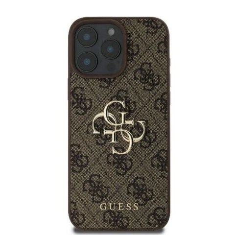 Etui Guess 4G Big Logo na iPhone 16 Pro Max - brązowe Guess