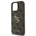 Etui Guess 4G Big Logo na iPhone 16 Pro Max - brązowe Guess