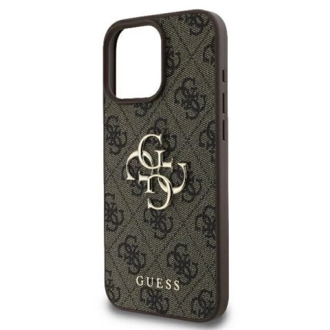 Etui Guess 4G Big Logo na iPhone 16 Pro Max - brązowe Guess