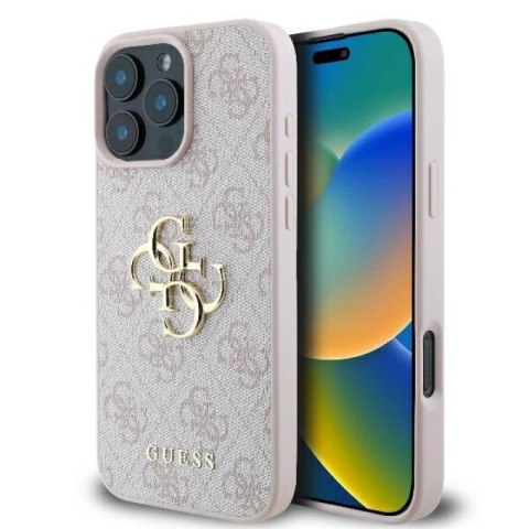Etui Guess 4G Big Logo na iPhone 16 Pro Max - różowe Guess