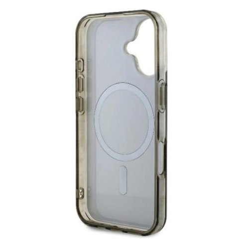 Etui Guess IML 4G Background MagSafe na iPhone 16 Plus - brązowe Guess