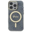 Etui Guess IML 4G MagSafe na iPhone 16 Pro - niebieskie Guess