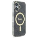 Etui Guess IML 4G MagSafe na iPhone 16 - czarne Guess