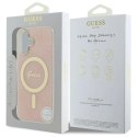 Etui Guess IML 4G MagSafe na iPhone 16 - różowe Guess