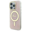 Etui Guess IML 4G MagSafena iPhone 16 Pro - różowe Guess