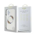 Etui Guess IML Flowers Wreath MagSafe na iPhone 16 Plus - przezroczyste Guess