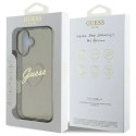 Etui Guess IML Heart na iPhone 16 Plus - czarne Guess