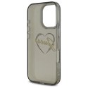 Etui Guess IML Heart na iPhone 16 Pro Max - czarne Guess