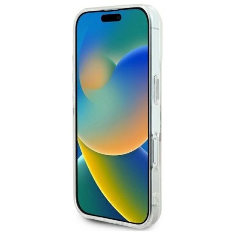 Etui Guess IML Heart na iPhone 16 plus - przezroczyste Guess