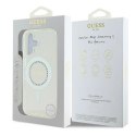 Etui Guess IML Rhinestones MagSafe na iPhone 16 Plus - białe Guess