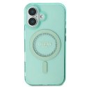Etui Guess IML Rhinestones MagSafe na iPhone 16 Plus - zielone Guess