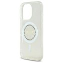 Etui Guess IML Rhinestones MagSafe na iPhone 16 Pro - białe Guess
