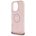 Etui Guess IML Rhinestones MagSafe na iPhone 16 Pro - różowe Guess