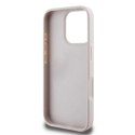 Etui Guess Leather 4G Triangle Strass MagSafe na iPhone 16 Pro Max - różowe Guess