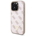 Etui Guess New 4G Triangle na iPhone 16 Pro - białe Guess