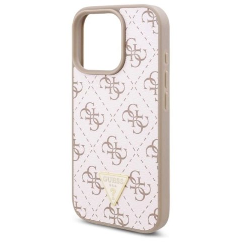 Etui Guess New 4G Triangle na iPhone 16 Pro - białe Guess