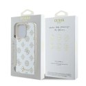 Etui Guess Peony Script Logo MagSafe na iPhone 16 Pro - białe Guess