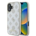 Etui Guess Peony Script Logo MagSafe na iPhone 16 - białe Guess