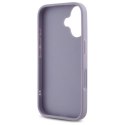 Etui Guess Quilted Metal Logo na iPhone 16 - jasnofioletowe Guess
