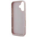 Etui Guess Quilted Metal Logo na iPhone 16 - różowe Guess