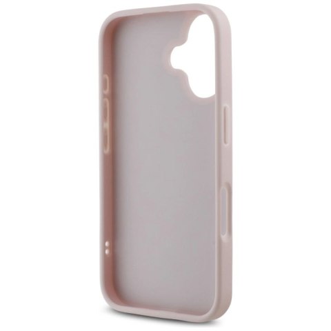 Etui Guess Quilted Metal Logo na iPhone 16 - różowe Guess