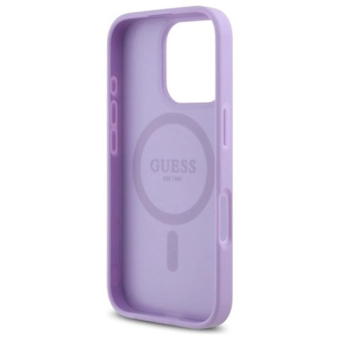 Etui Guess Saffiano MagSafe na iPhone 16 Pro Max - fioletowe Guess