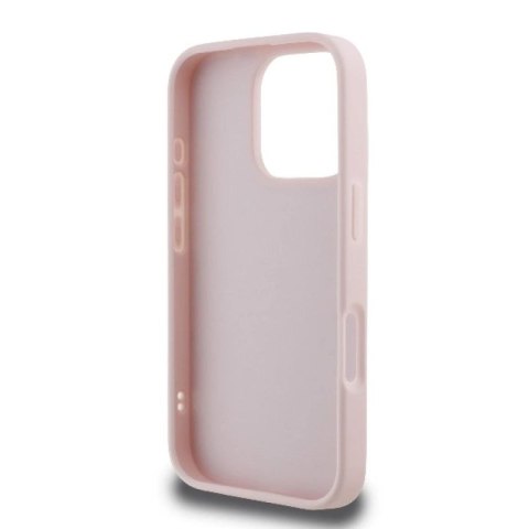 Etui Karl Lagerfeld Quilted Signature na iPhone 16 Pro - różowe Karl Lagerfeld