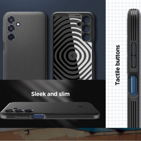 Etui Spigen Essential SandBlast na Samsung Galaxy M35 5G - czarne Spigen