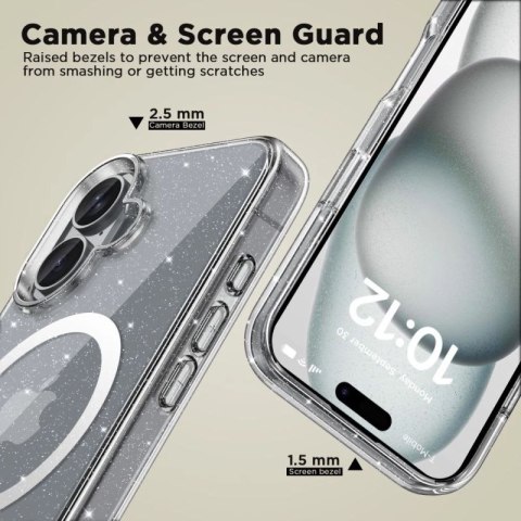 Etui Tech-Protect FlexAir Hybrid MagSafe na iPhone 16 - przezroczyste Tech-Protect