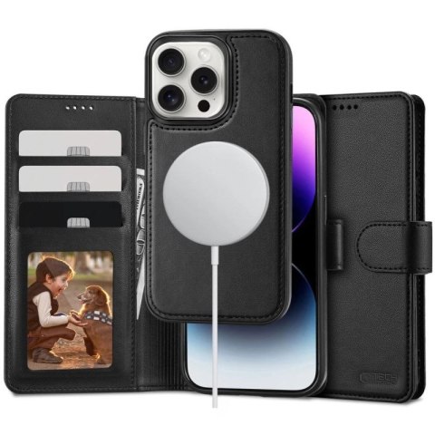 Etui Tech-Protect Wallet MagSafe z portfelem na iPhone 16 Pro - czarne Tech-Protect