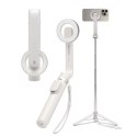 Selfie stick Spigen S571W MagSafe Bluetooth z tripodem - beżowy
