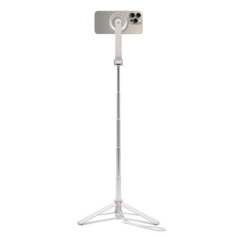 Selfie stick Spigen S571W MagSafe Bluetooth z tripodem - beżowy
