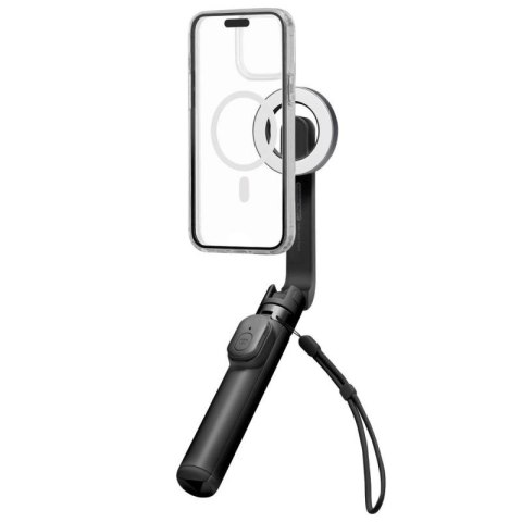 Selfie stick Spigen S571W MagSafe Bluetooth z tripodem - czarny