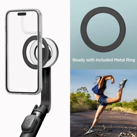 Selfie stick Spigen S571W MagSafe Bluetooth z tripodem - czarny