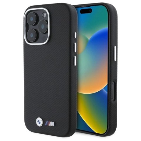 Etui BMW M Edition Kevlar Wrapped Metal na iPhone 16 Pro Max - czarne BMW