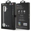 Etui BMW M Smooth Full Wrapped Metal MagSafe na iPhone 16 - czarne BMW