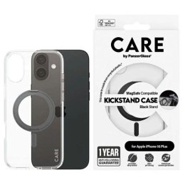 Etui CARE by PanzerGlass Feature Kickstand Case z MagSafe na iPhone 16 Plus - czarne PanzerGlass