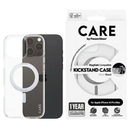 Etui CARE by PanzerGlass Feature Kickstand Case z MagSafe na iPhone 16 Pro Max - srebrne PanzerGlass