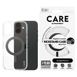Etui CARE by PanzerGlass Feature Kickstand Case z MagSafe na iPhone 16 - czarne PanzerGlass