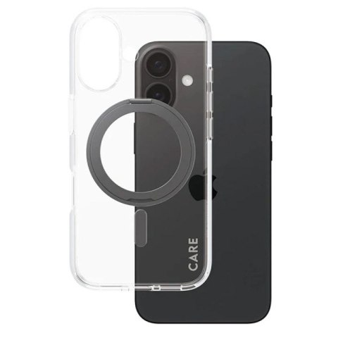 Etui CARE by PanzerGlass Feature Kickstand Case z MagSafe na iPhone 16 - czarne PanzerGlass