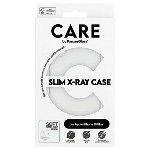 Etui CARE by PanzerGlass X-Ray Soft Basic Case z MagSafe na iPhone 16 Plus - przezroczyste PanzerGlass
