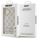 Etui DKNY Checkered Pattern & Printed Stripes na iPhone 16 - różowe DKNY