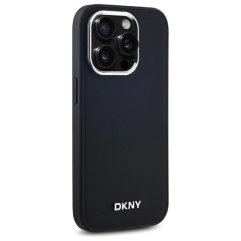 Etui DKNY Plain Logo MagSafe na iPhone 14 Pro - czarne DKNY