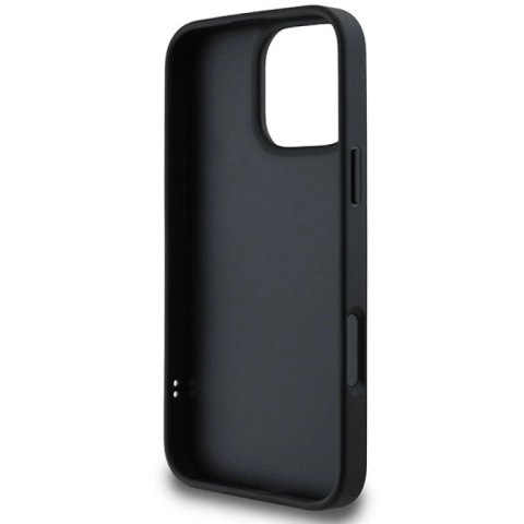 Etui DKNY Quilted Stack Logo na iPhone 16 Pro - czarne DKNY
