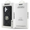 Etui DKNY Quilted Stack Logo na iPhone 16 - czarne DKNY