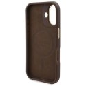 Etui Guess 4G Logo Plate MagSafe na iPhone 16 - brązowe Guess