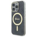Etui Guess IML 4G MagSafe na iPhone 16 Pro Max - czarne Guess