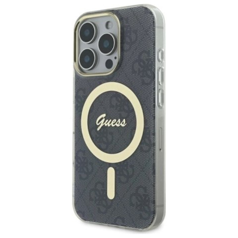 Etui Guess IML 4G MagSafe na iPhone 16 Pro Max - czarne Guess