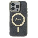 Etui Guess IML 4G MagSafe na iPhone 16 Pro Max - czarne Guess