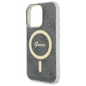Etui Guess IML 4G MagSafe na iPhone 16 Pro Max - czarne Guess